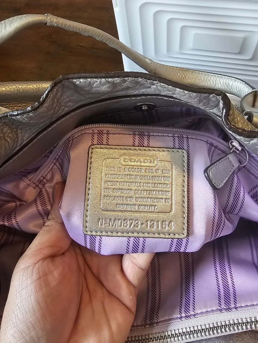 Coach stylish metallic